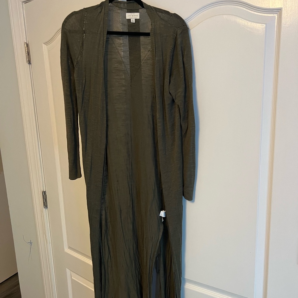 Lucky Brand Olive Knit Cardigan medium